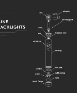 LED Φωτιστικό Ράγας Λευκό 7W V-TAC PRO Samsung Chip COB CRI >90 24° 420lm Θερμό Λευκό 3000K – 350