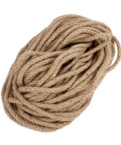 GloboStar® DECOR-ROPE 35051 Εύκαμπτο Διακοσμητικό Σχοινί Τριχιά Πλεκτό 50 Μέτρα Διαμέτρου 14mm Μπεζ D14mm x L50m