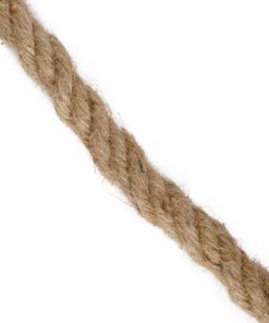 GloboStar® DECOR-ROPE 35052 Εύκαμπτο Διακοσμητικό Σχοινί Τριχιά Πλεκτό 50 Μέτρα Διαμέτρου 20mm Μπεζ D20mm x L50m