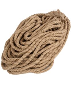GloboStar® DECOR-ROPE 35052 Εύκαμπτο Διακοσμητικό Σχοινί Τριχιά Πλεκτό 50 Μέτρα Διαμέτρου 20mm Μπεζ D20mm x L50m
