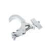 GloboStar® CLAMPS 51184 Επαγγελματικός Γάντζος Hook Αλουμινίου Ύψηλης Αντοχής για Κρέμαση, Στήριξη & Τοποθέτηση Προϊόντων Stage σε Τράσες – Μ16 x Π12 x Υ2.5cm – Χρώμιο