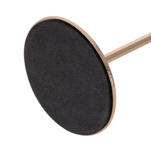 GloboStar® ISABELLA 35110 ΣΕΤ 3 Τεμ. Κηροπήγια Μεταλλικά Χάλκινα Φ8 x Υ33cm – Φ8 x Υ28.5cm – Φ8 x Υ23cm