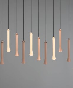 Κρεμαστό Φωτιστικό Ράγα με 11 Σποτ Μαύρο Ματ-Καφέ-Taupe Fiato LED 33W CCT 4400lm Step Dimmable Trio Lighting – 352011117