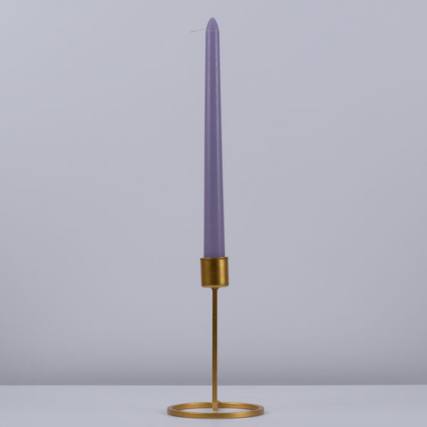 GloboStar® LAVENDER-FIELD 35203 ΣΕΤ 4 Αρωματικά Κεριά Κηροπηγίου Παραφίνης με Άρωμα Λεμόνι – Λεβάντα Μωβ Μ2 x Π2 x Υ25cm