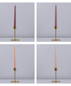 GloboStar® AUTUMN-CALM 35207 ΣΕΤ 4 Αρωματικά Κεριά Κηροπηγίου Παραφίνης με Άρωμα Άγριο Τριαντάφυλλο Πολύχρωμα Μ2 x Π2 x Υ25cm