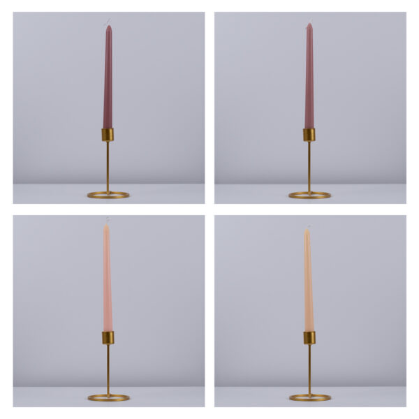 GloboStar® AUTUMN-CALM 35207 ΣΕΤ 4 Αρωματικά Κεριά Κηροπηγίου Παραφίνης με Άρωμα Άγριο Τριαντάφυλλο Πολύχρωμα Μ2 x Π2 x Υ25cm