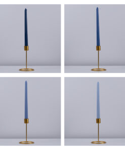 GloboStar® WINTER-SOLITUDE 35208 ΣΕΤ 4 Αρωματικά Κεριά Κηροπηγίου Παραφίνης με Άρωμα Χειμερινός Ωκεανός Πολύχρωμα Μ2 x Π2 x Υ25cm