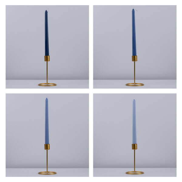 GloboStar® WINTER-SOLITUDE 35208 ΣΕΤ 4 Αρωματικά Κεριά Κηροπηγίου Παραφίνης με Άρωμα Χειμερινός Ωκεανός Πολύχρωμα Μ2 x Π2 x Υ25cm
