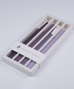 GloboStar® VALLEY-FLOWERS 35209 ΣΕΤ 4 Αρωματικά Κεριά Κηροπηγίου Παραφίνης με Άρωμα Λουλούδια του Αγρού Πολύχρωμα Μ2 x Π2 x Υ25cm