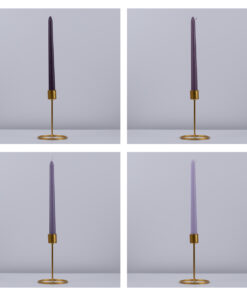 GloboStar® VALLEY-FLOWERS 35209 ΣΕΤ 4 Αρωματικά Κεριά Κηροπηγίου Παραφίνης με Άρωμα Λουλούδια του Αγρού Πολύχρωμα Μ2 x Π2 x Υ25cm