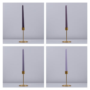 GloboStar® VALLEY-FLOWERS 35209 ΣΕΤ 4 Αρωματικά Κεριά Κηροπηγίου Παραφίνης με Άρωμα Λουλούδια του Αγρού Πολύχρωμα Μ2 x Π2 x Υ25cm