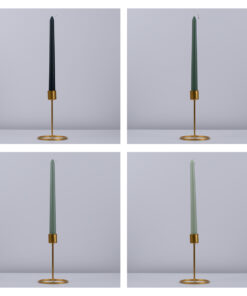 GloboStar® SPRING-FOREST 35210 ΣΕΤ 4 Αρωματικά Κεριά Κηροπηγίου Παραφίνης με Άρωμα Φρεσκάδα Βουνού Πολύχρωμα Μ2 x Π2 x Υ25cm