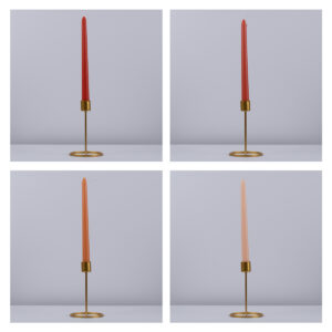 GloboStar® SUMMER-SIESTA 35212 ΣΕΤ 4 Αρωματικά Κεριά Κηροπηγίου Παραφίνης με Άρωμα Λουλούδια του Καλοκαιριού Πολύχρωμα Μ2 x Π2 x Υ25cm