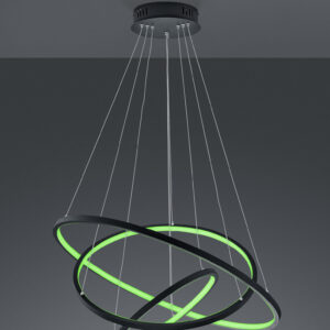 Κρεμαστό Φωτιστικό Trio Lighting LED 80W  Ανθρακί Μεταλλικό 7000lm RGBW 3000 – 6000K  352710342