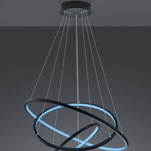 Κρεμαστό Φωτιστικό Trio Lighting LED 80W  Ανθρακί Μεταλλικό 7000lm RGBW 3000 – 6000K  352710342