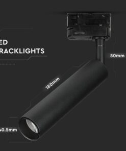 LED Φωτιστικό Ράγας Μαύρο 7W V-TAC PRO Samsung Chip COB CRI >90 24° 420lm Θερμό Λευκό 3000K – 353