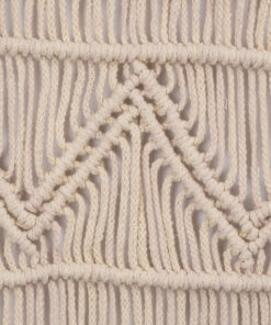 GloboStar® 35400 Μακραμέ Ράνερ Χειροποίητο Μπεζ Μ200 x Π30cm