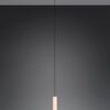 Κρεμαστό Μονόφωτο Ξύλο+Φιμέ Γυαλί CELESTE LED 10W 1100lm Step Dimmable 3000Κ Trio Lighting – 354910132