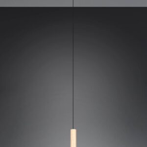 Κρεμαστό Μονόφωτο Ξύλο+Φιμέ Γυαλί CELESTE LED 10W 1100lm Step Dimmable 3000Κ Trio Lighting – 354910132