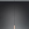 Κρεμαστό Μονόφωτο Καφέ+Λευκό Γυαλί CELESTE LED 10W 1100lm Step Dimmable 3000Κ Trio Lighting – 354910165