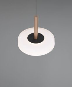 Κρεμαστό Μονόφωτο Καφέ+Λευκό Γυαλί CELESTE LED 10W 1100lm Step Dimmable 3000Κ Trio Lighting – 354910165