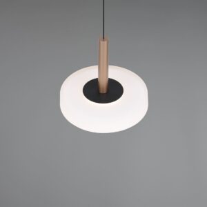 Κρεμαστό Μονόφωτο Καφέ+Λευκό Γυαλί CELESTE LED 10W 1100lm Step Dimmable 3000Κ Trio Lighting – 354910165