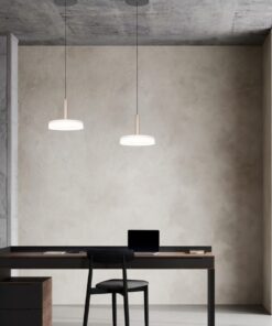 Κρεμαστό Μονόφωτο Καφέ+Λευκό Γυαλί CELESTE LED 10W 1100lm Step Dimmable 3000Κ Trio Lighting – 354910165