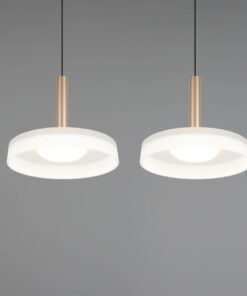 Κρεμαστό Φωτιστικό Ράγα με 4 Σποτ Λευκό+Καφέ CELESTE LED 30W 3000lm Step Dimmable Trio Lighting – 354910465