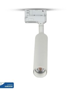 LED Φωτιστικό Ράγας Λευκό 15W V-TAC PRO Samsung Chip COB CRI >90 24° 1050lm Θερμό Λευκό 3000K – 356