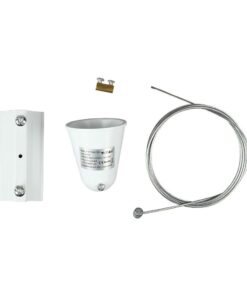 Ντίζα 1m και Ροζέτα Για Κρέμαση Φωτιστικών Ράγας Λευκό V-TAC – 3566