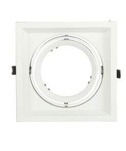 Χωνευτή Βάση 1xAR111 V-TAC Ρυθμιζόμενη Λευκή Αλουμίνιο – 3575