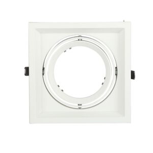 Χωνευτή Βάση 1xAR111 V-TAC Ρυθμιζόμενη Λευκή Αλουμίνιο – 3575