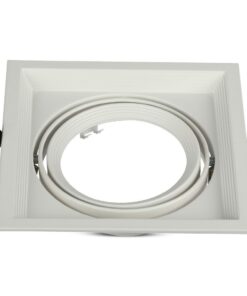 Χωνευτή Βάση 1xAR111 V-TAC Ρυθμιζόμενη Λευκή Αλουμίνιο – 3575