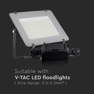 Αδιάβροχο IP65 κουτί διακλάδωσης μαύρο V-TAC – 3578