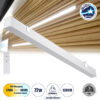GloboStar® ORION 61031-W Γραμμικό Φωτιστικό Τοίχου – Απλίκα Linear LED CCT 72W 8600lm 120° AC 220-240V Μ120 x Π5.5 x Υ7cm – Εναλλαγή Φωτισμού μέσω Τηλεχειριστηρίου All In One Ψυχρό 6000k+Φυσικό 4500k+Θερμό 2700k Dimmable – Λευκό – 3 Years Warranty