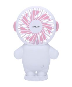 ΑΝΕΜΙΣΤΗΡΑΣ ΧΕΙΡΟΣ ΕΠΑΝΑΦΟΡΤΙΖΟΜΕΝΟΣ ΜΕ USB Φ8 ΛΕΥΚΟ-ΡΟΖ EUROLAMP – 300-20527