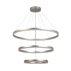 InLight Κρεμαστό φωτιστικό LED 100W 3CCT (by switch on base)   6095-A-Silver