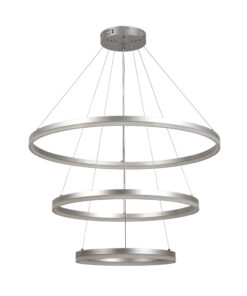 InLight Κρεμαστό φωτιστικό LED 100W 3CCT (by switch on base) 6095-A-Silver