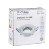 LED σποτ φωτιστικό V-TAC VT-782, GU10, μέγ. 35W, IP20, ασημένιο, για επαγγελματική και οικιακή χρήση.