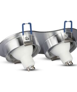 Διπλά σποτ φωτιστικά οροφής αλουμινίου, GU10, για μοντέρνο φωτισμό εσωτερικών χώρων.