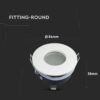 Στρογγυλό φωτιστικό LED 84mm για οροφή, λευκό, ιδανικό για εσωτερική διακόσμηση σπιτιού ή επαγγελματικού χώρου.