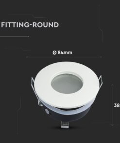 Στρογγυλό φωτιστικό LED 84mm για οροφή, λευκό, ιδανικό για εσωτερική διακόσμηση σπιτιού ή επαγγελματικού χώρου.