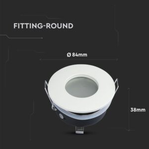 Στρογγυλό φωτιστικό LED 84mm για οροφή, λευκό, ιδανικό για εσωτερική διακόσμηση σπιτιού ή επαγγελματικού χώρου.