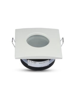 Τετράγωνο φωτιστικό οροφής LED με γυάλινη επιφάνεια, λευκό, ιδανικό για μοντέρνα διακόσμηση εσωτερικών χώρων.