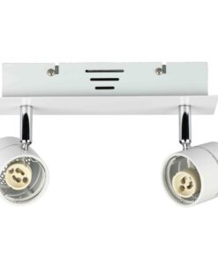 Φωτιστικό – Βάση Σποτ 2xGU10 V-TAC Οροφής – Τοίχου Λευκή – 3618