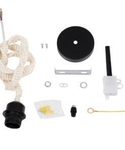 GloboStar® 36216 SHAQRA Κρεμαστό Φωτιστικό Οροφής Ανάρτηση Boho – Μακραμέ Πλεκτό Χειροποίητο με Μαύρο Ντουί 1 x E27 για Τοποθέτηση Καπέλων Φωτιστικών Μονόφωτο Μπεζ Υφασμάτινο με Σχοινί Φ4 x Y110cm