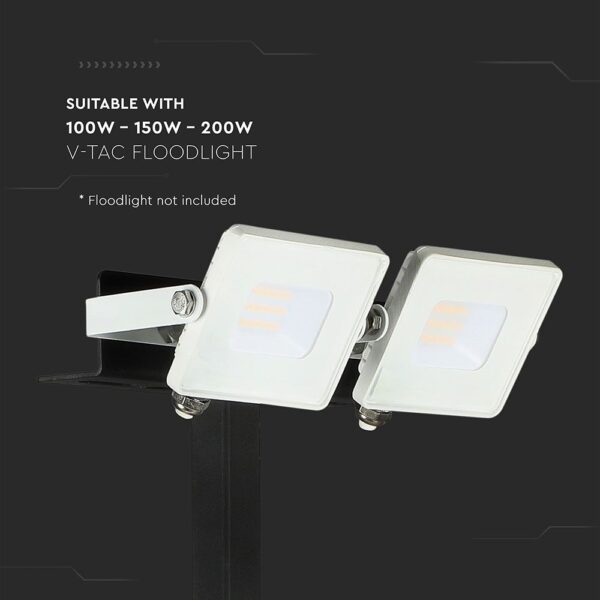Βραχίωνας αλουμινίου 87cm/20cm μαύρος για LED Προβολείς V-TAC – 3622