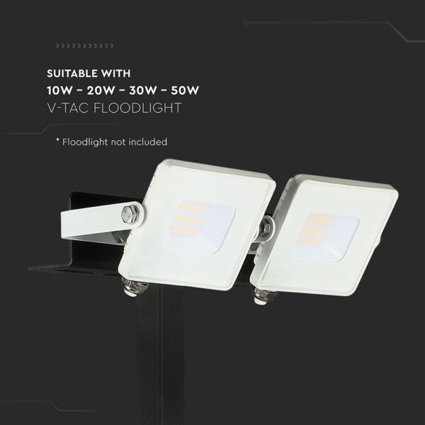 Βραχίωνας αλουμινίου 87cm/15cm μαύρος για LED Προβολείς V-TAC – 3623