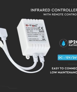 LED Controller RGB Υπερύθρων Με Χειριστήριο 72W/144W V-TAC – 3625