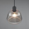 Κρεμαστό Μονόφωτο Μαύρο Ματ & Γυαλί TARIFA 1xE27 Trio Lighting – 362800132